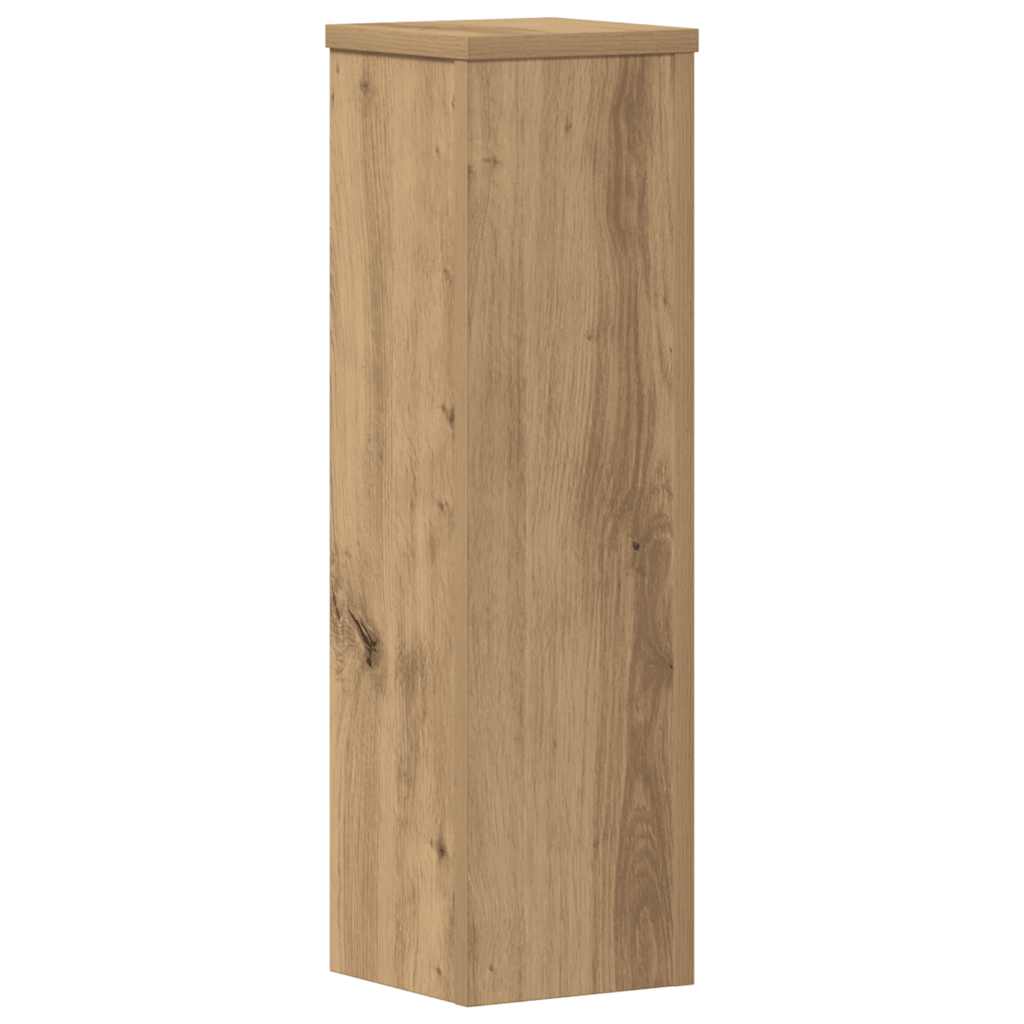 Supporti per Piante 2 pz Rovere 17x17x60 cm in Multistrato