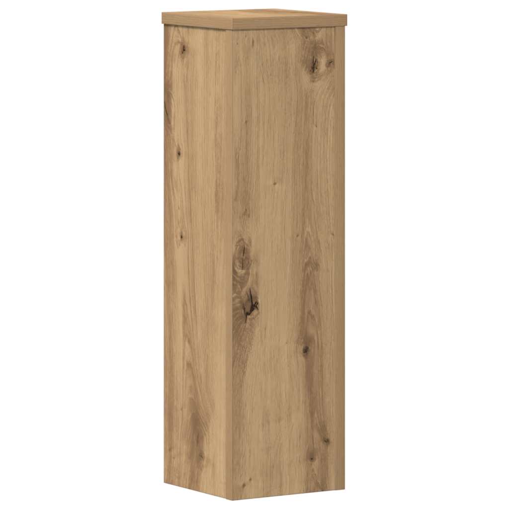 Supporti per Piante 2 pz Rovere 17x17x60 cm in Multistrato