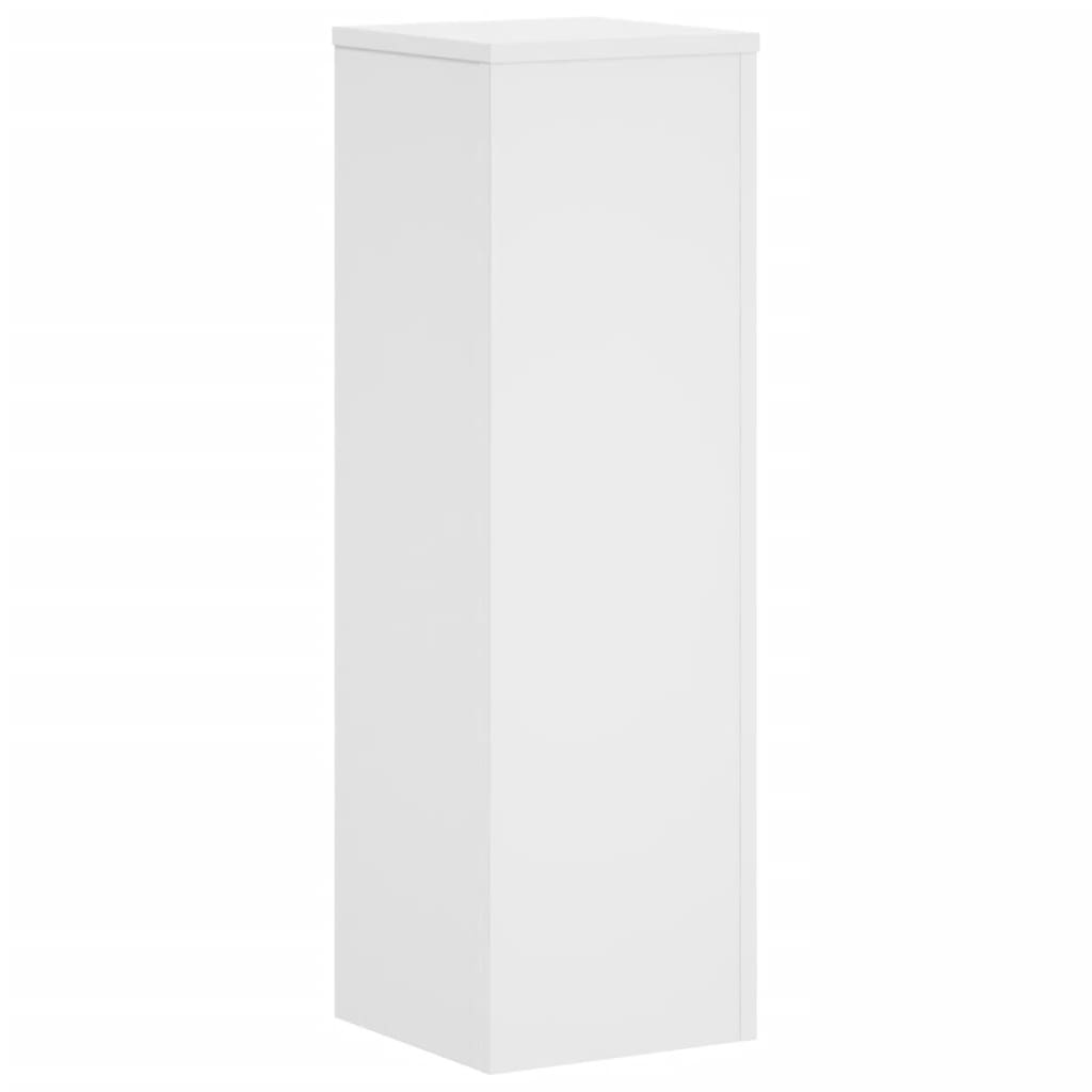 Supporti per Piante 2 pz Bianchi 25x25x80 cm Legno Multistrato