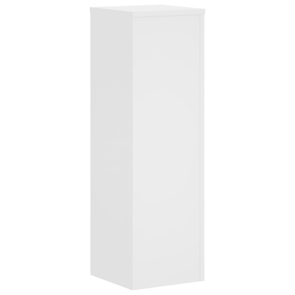 Supporti per Piante 2 pz Bianchi 25x25x80 cm Legno Multistrato