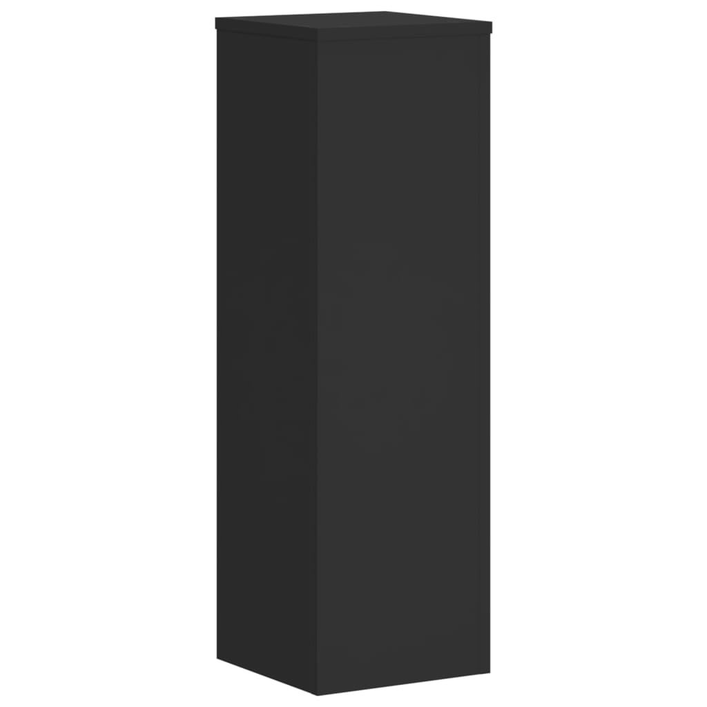 Supporti per Piante 2 pz Neri 25x25x80 cm Legno Multistrato