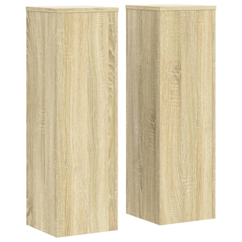 Supporto per piante 2 pz Rovere Sonoma 25 x 25 x 80 cm
