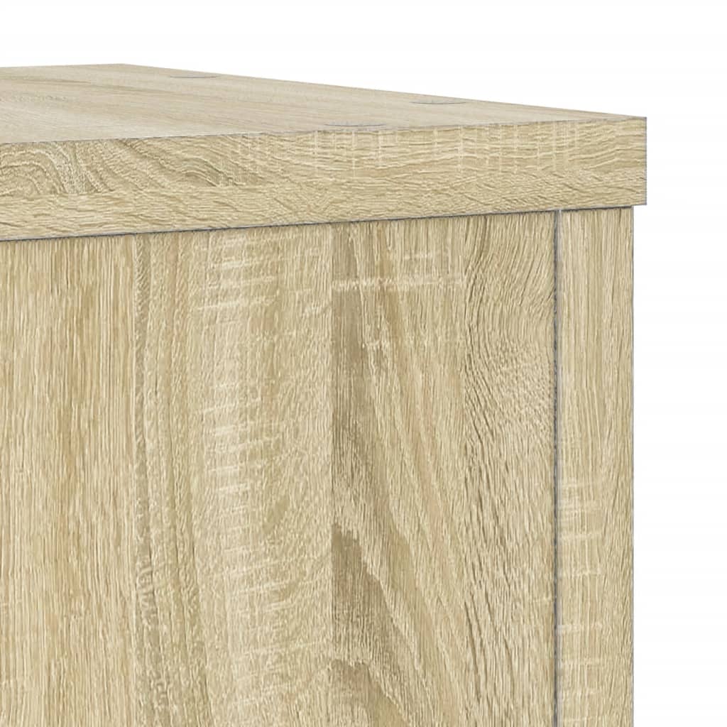 Supporto per piante 2 pz Rovere Sonoma 25 x 25 x 80 cm