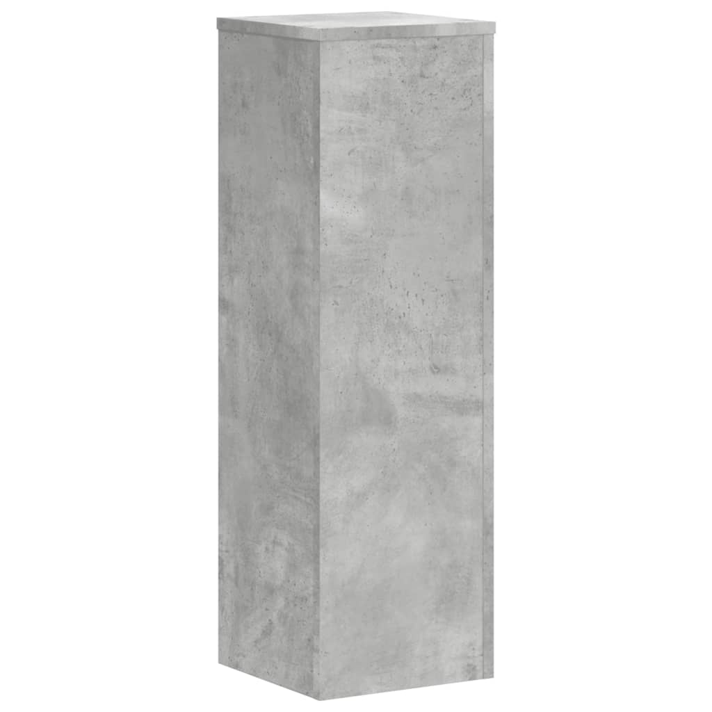 Supporti per Piante 2 pz Grigio 25x25x80 cm Legno Multistrato