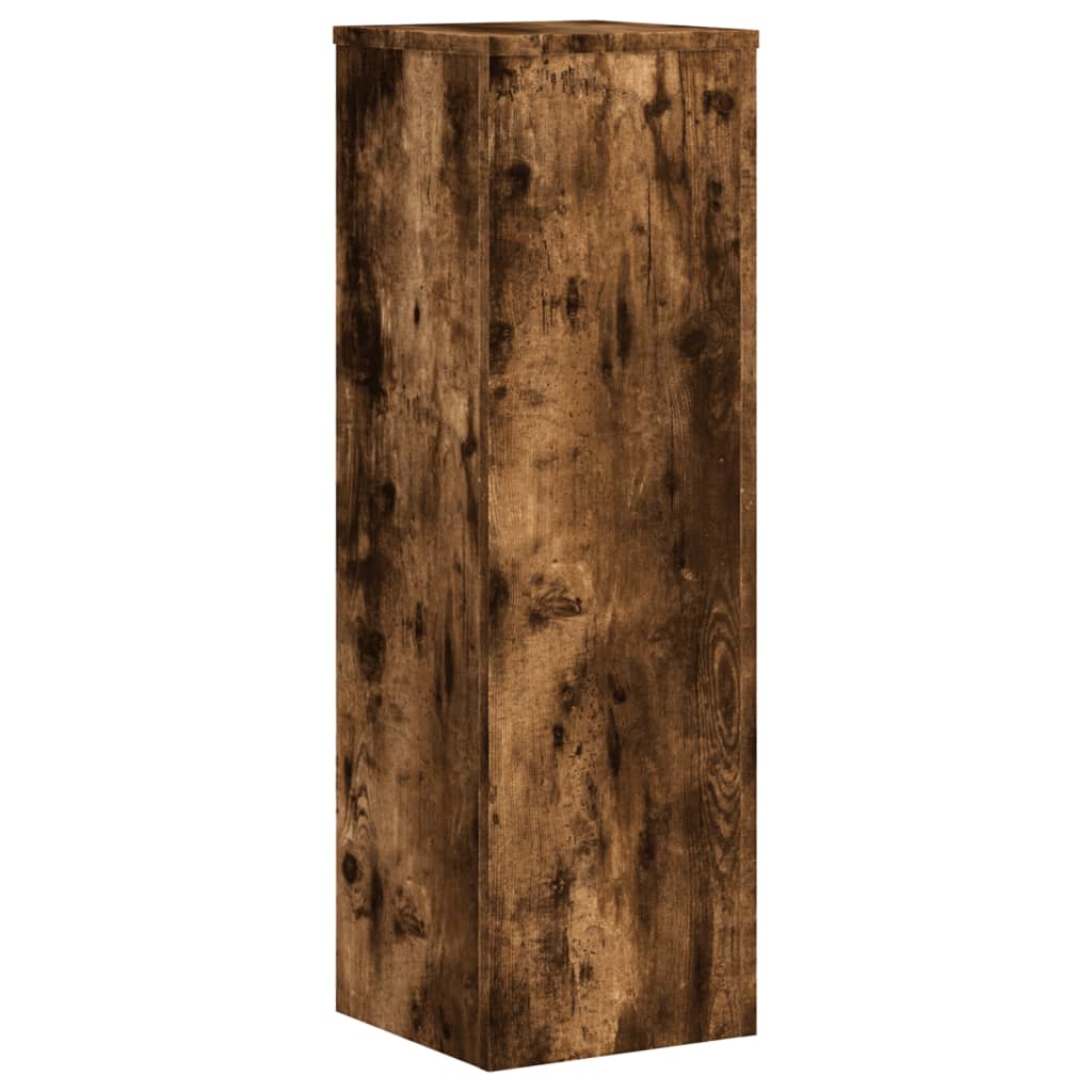 Supporti per Piante 2 pz Rovere 25x25x80 cm Legno Multistrato
