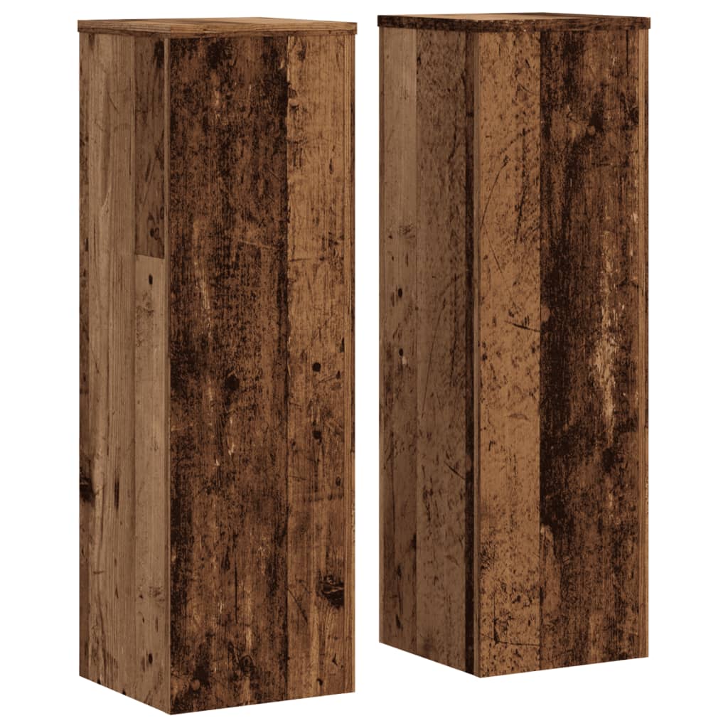 Supporti per Piante 2 pz Legno 25x25x80 cm Legno Multistrato