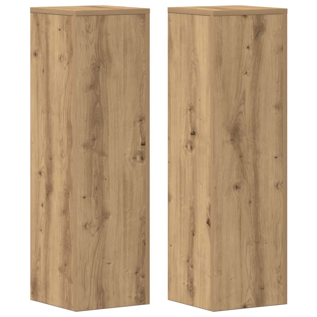 Supporto per piante 2 pz Rovere 25 x 25 x 80 cm