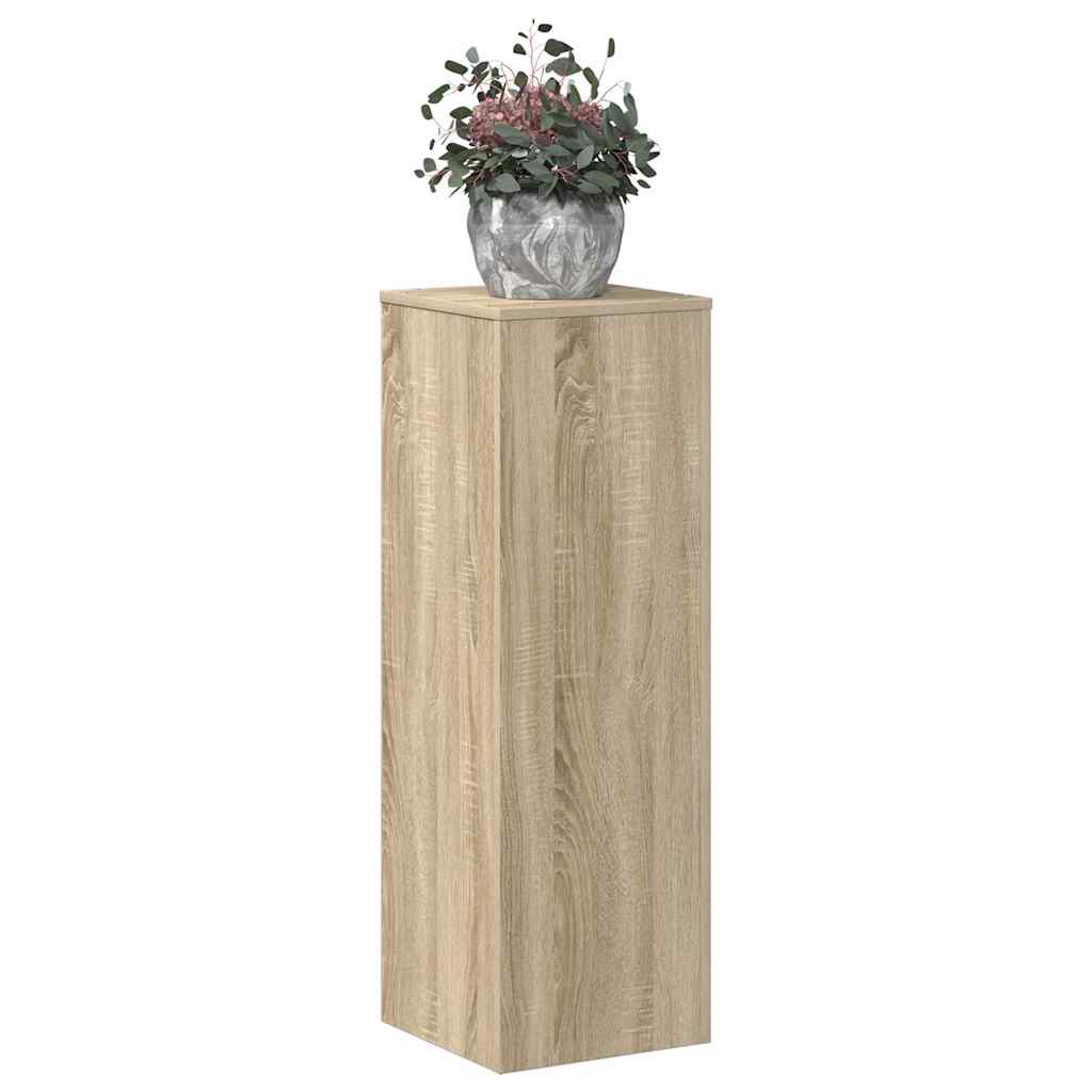 Supporto per Piante Rovere Sonoma 33x33x100cm Legno Multistrato