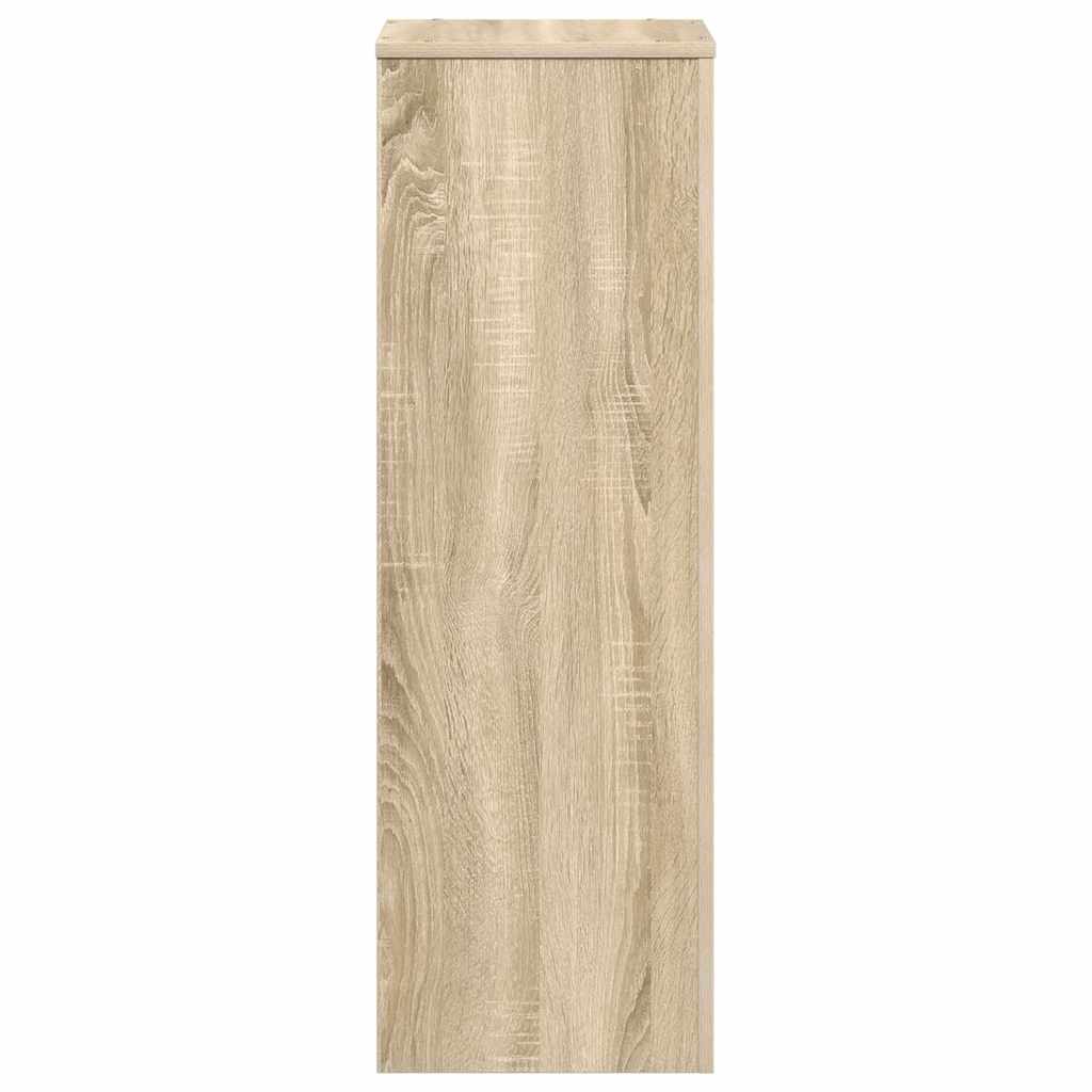 Supporto per Piante Rovere Sonoma 33x33x100cm Legno Multistrato