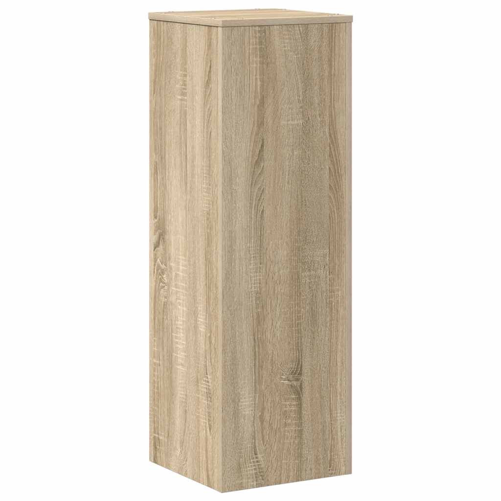 Supporto per Piante Rovere Sonoma 33x33x100cm Legno Multistrato