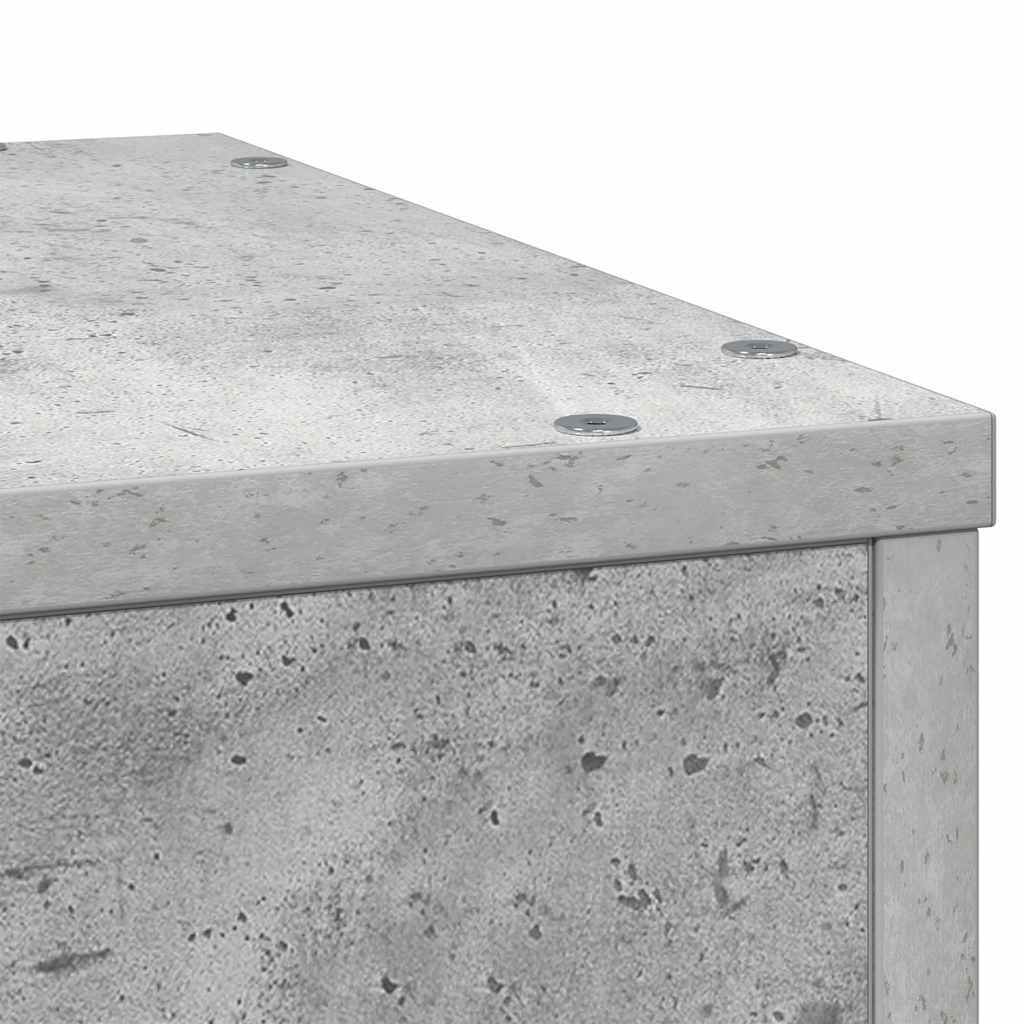 Supporto per Piante Grigio 33x33x100 cm in Truciolato