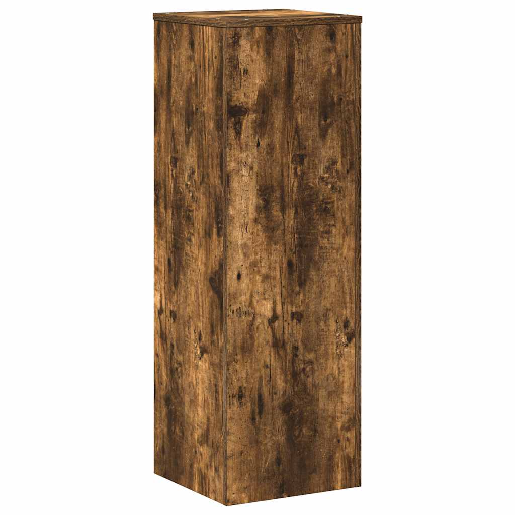 Supporto per Piante Rovere Fumo 33x33x100 cm in Truciolato