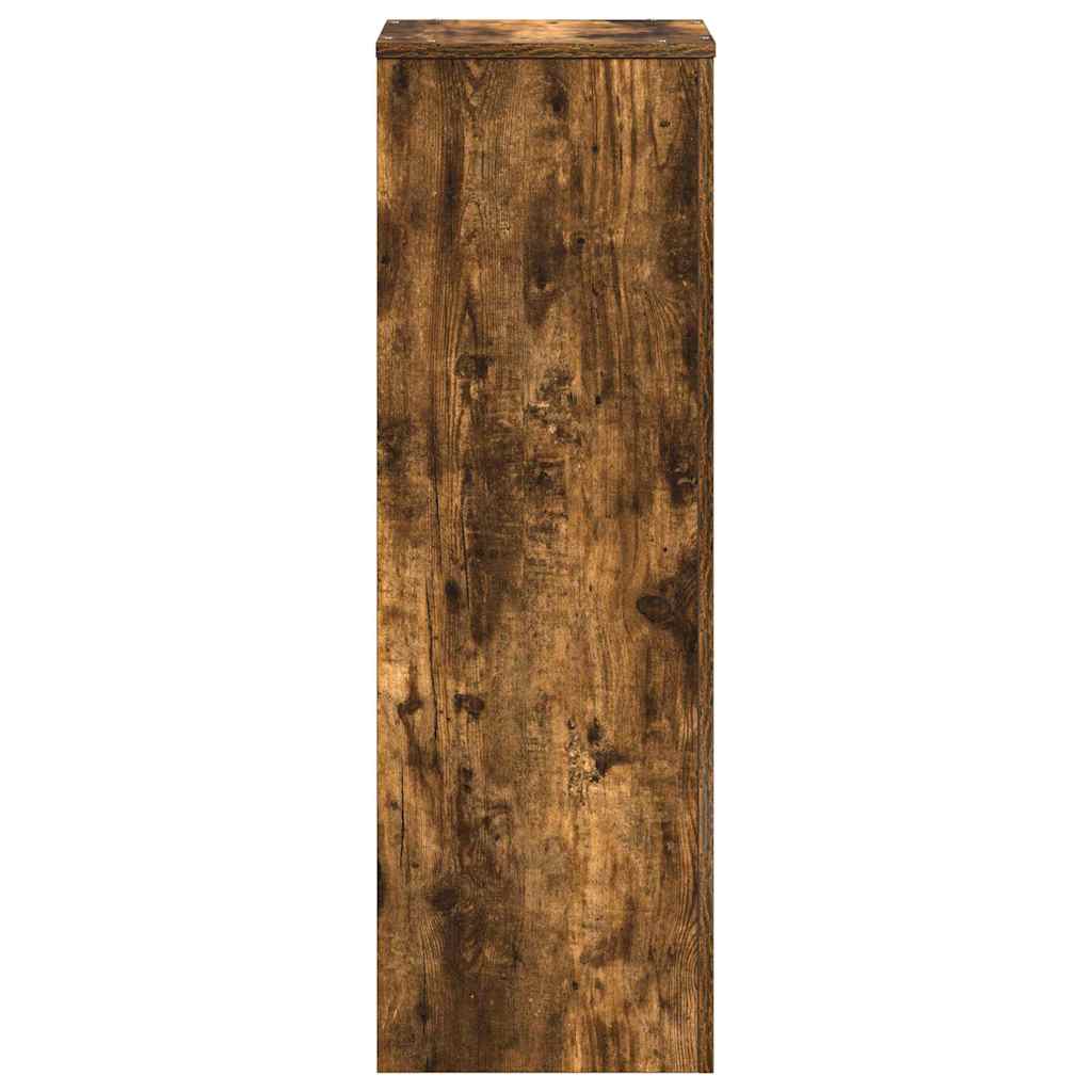 Supporto per Piante Rovere Fumo 33x33x100 cm in Truciolato