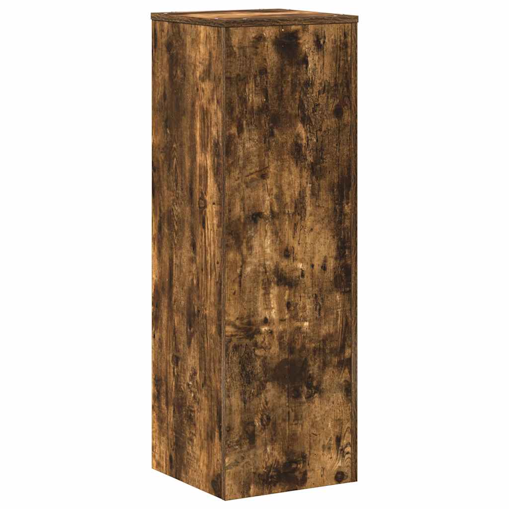 Supporto per Piante Rovere Fumo 33x33x100 cm in Truciolato
