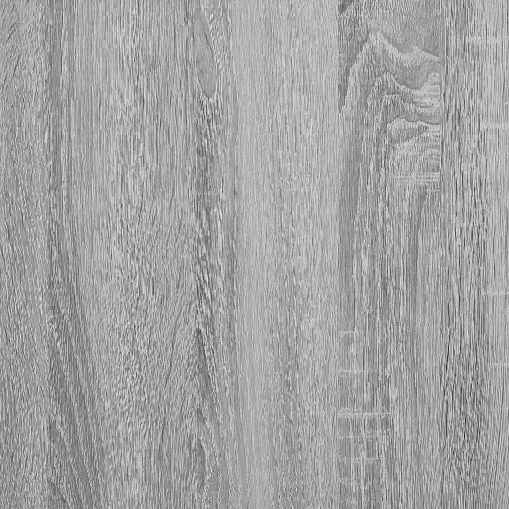 Supporto per Piante Grigio Sonoma 33x33x100 cm in Truciolato
