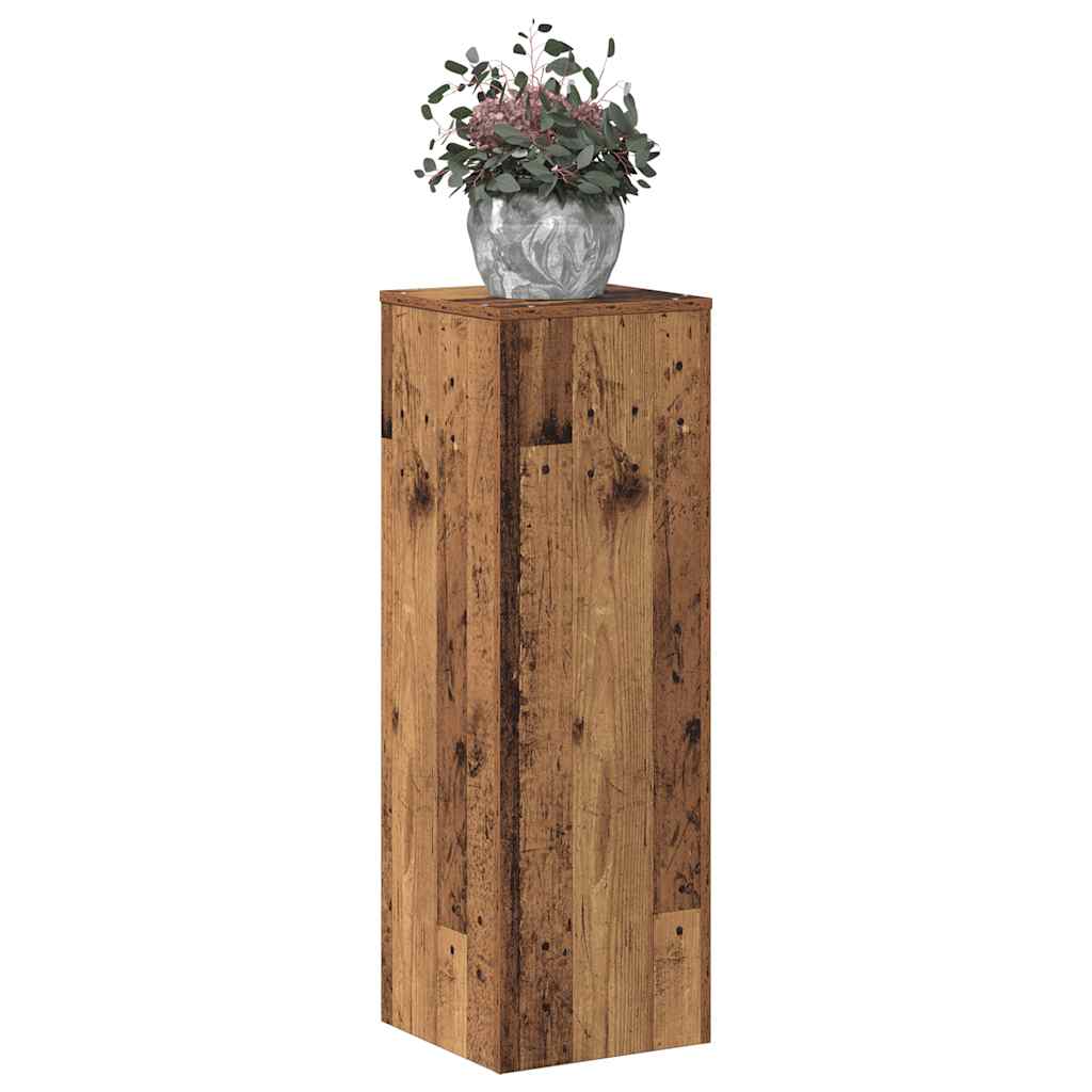 Supporto per Piante Legno Vecchio 33x33x100 cm in Truciolato