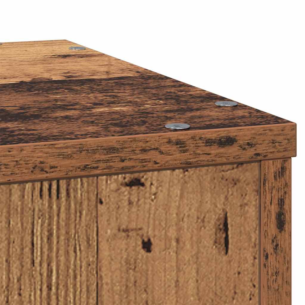 Supporto per Piante Legno Vecchio 33x33x100 cm in Truciolato