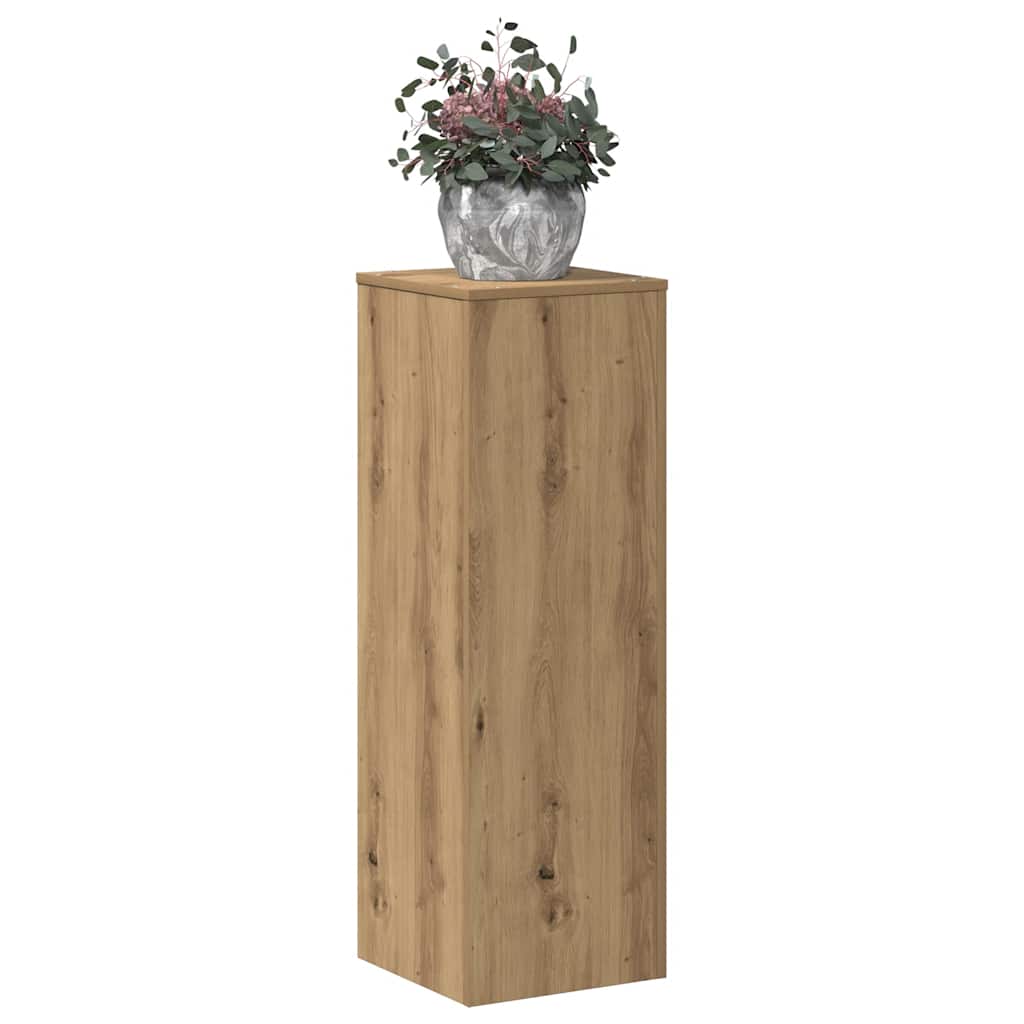 Supporto per Piante Rovere Artigianale 33x33x100 cm Truciolato