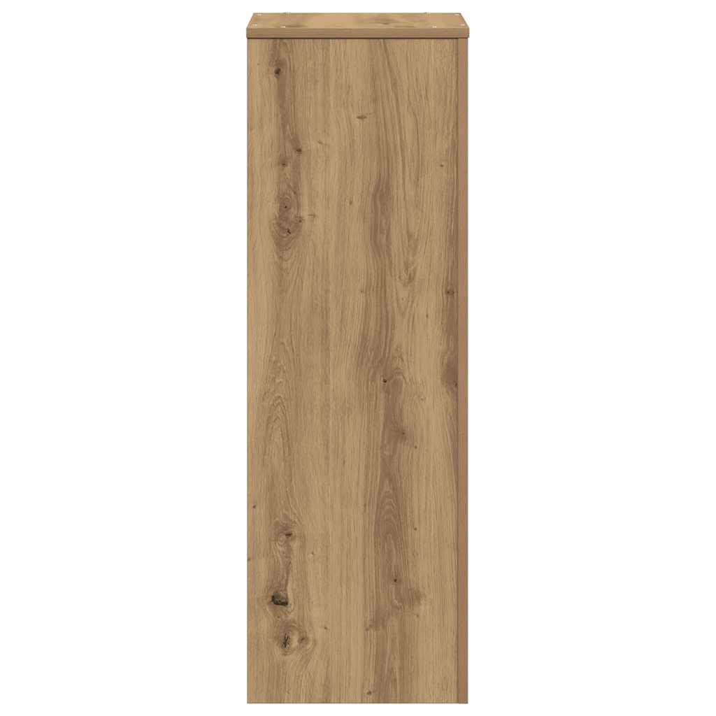 Supporto per Piante Rovere Artigianale 33x33x100 cm Truciolato