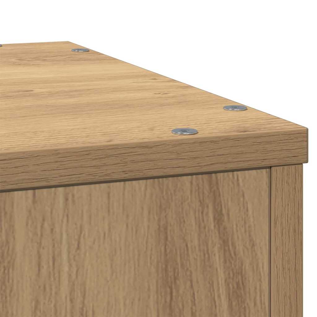 Supporto per Piante Rovere Artigianale 33x33x100 cm Truciolato