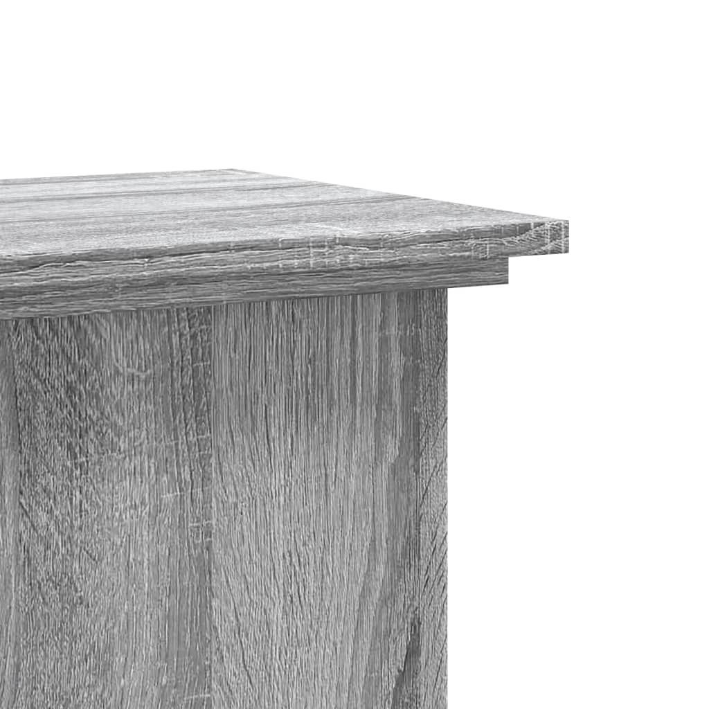 Supporto per Piante Grigio Sonoma 33x33x60 cm Legno Multistrato
