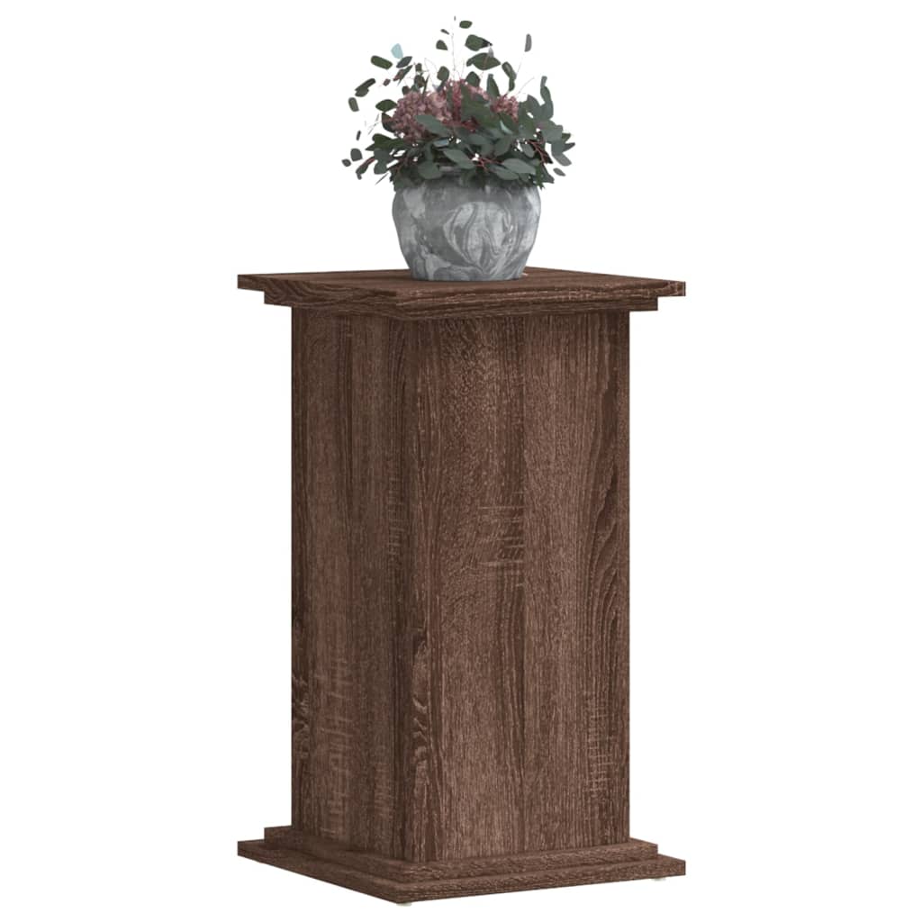 Supporto per Piante Rovere Marrone 33x33x60cm Legno Multistrato
