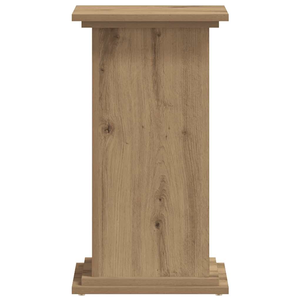 Supporto per Piante Rovere Artigianale 33x33x60 cm Truciolato