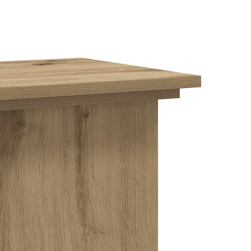 Supporto per Piante Rovere Artigianale 33x33x60 cm Truciolato