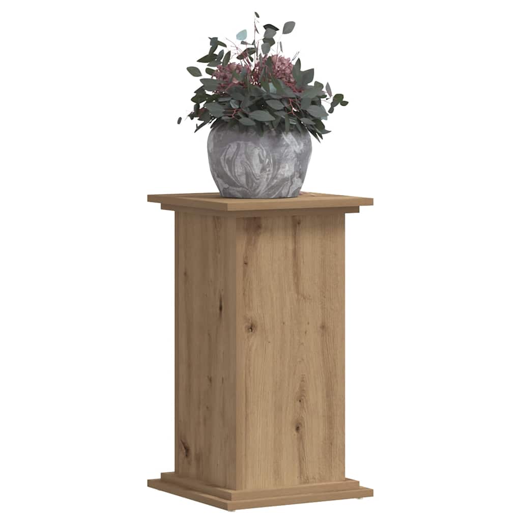 Supporto per Piante Rovere Artigianale 33x33x60 cm Truciolato