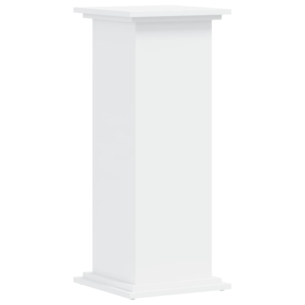 Supporto per Piante Bianco 33x33x80 cm in Legno Multistrato