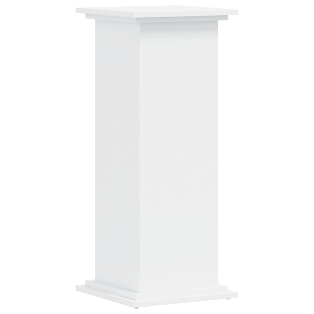 Supporto per Piante Bianco 33x33x80 cm in Legno Multistrato