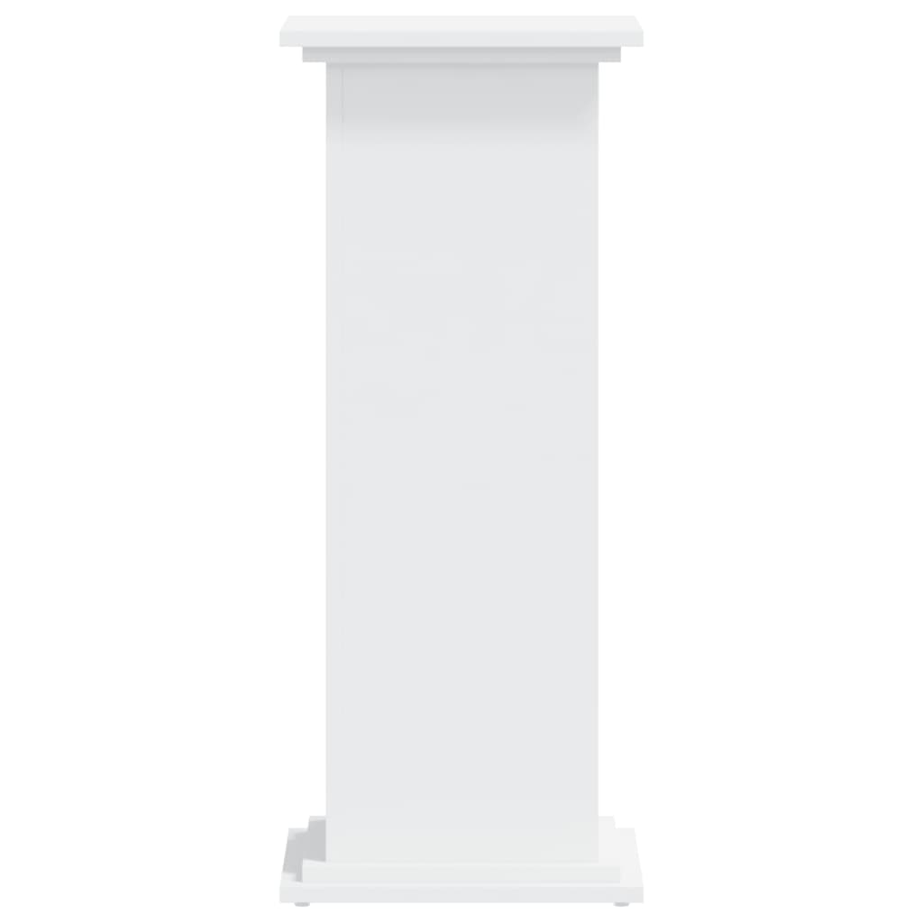 Supporto per Piante Bianco 33x33x80 cm in Legno Multistrato
