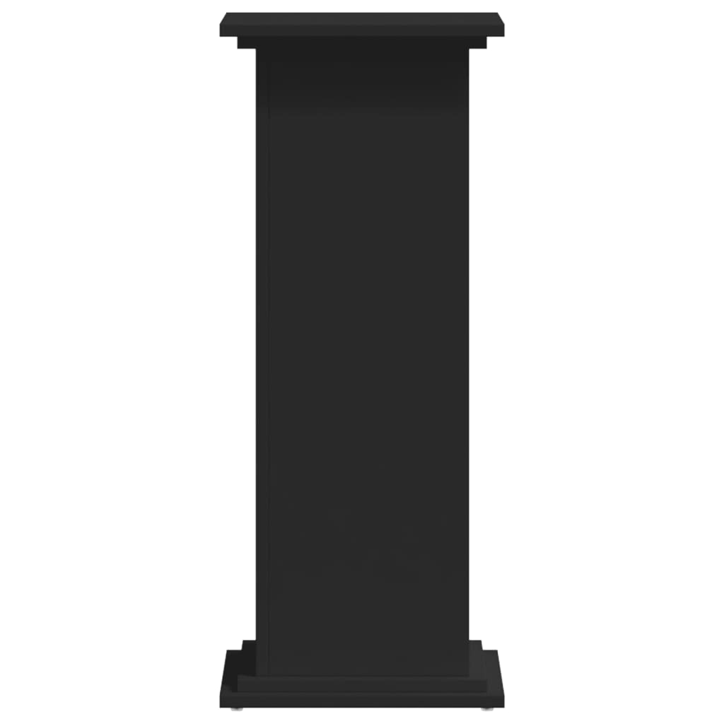 Supporto per Piante Nero 33x33x80 cm in Truciolato