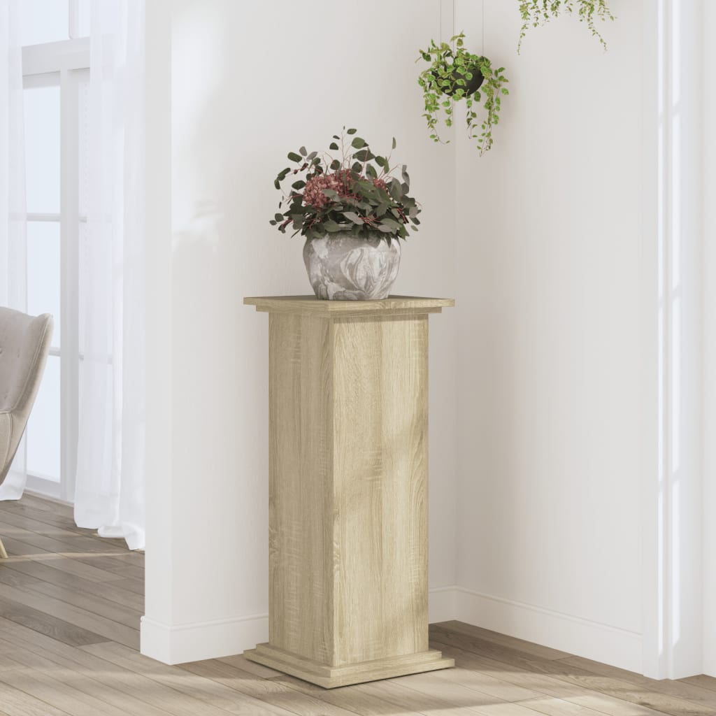 Supporto per piante Rovere Sonoma 33 x 33 x 80 cm