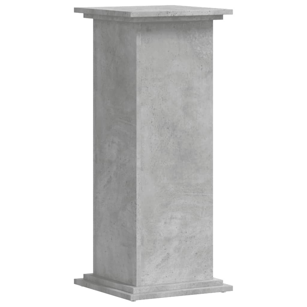 Supporto per Piante Grigio 33x33x80 cm in Legno Multistrato