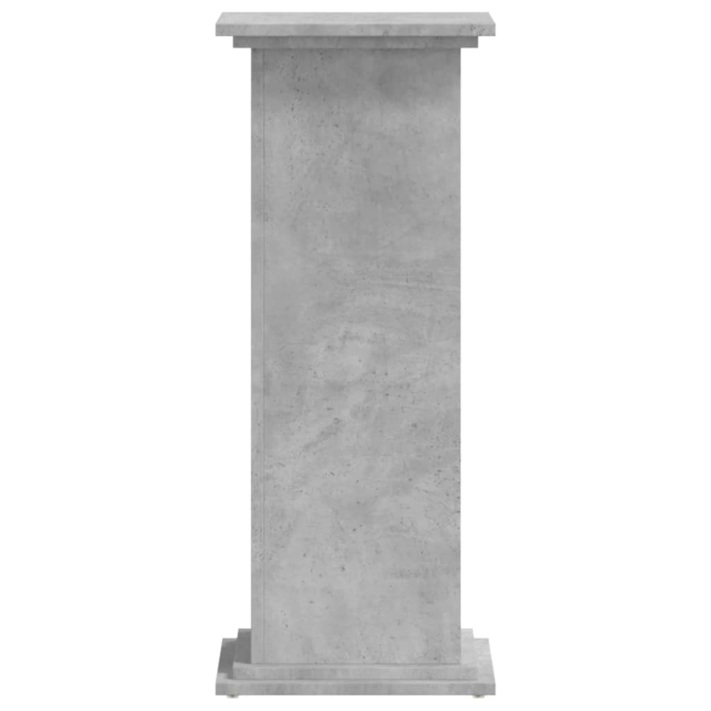 Supporto per Piante Grigio 33x33x80 cm in Legno Multistrato