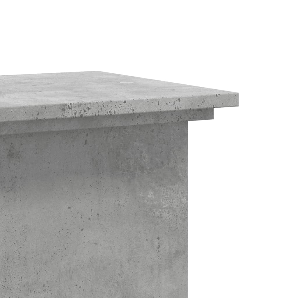 Supporto per Piante Grigio 33x33x80 cm in Legno Multistrato
