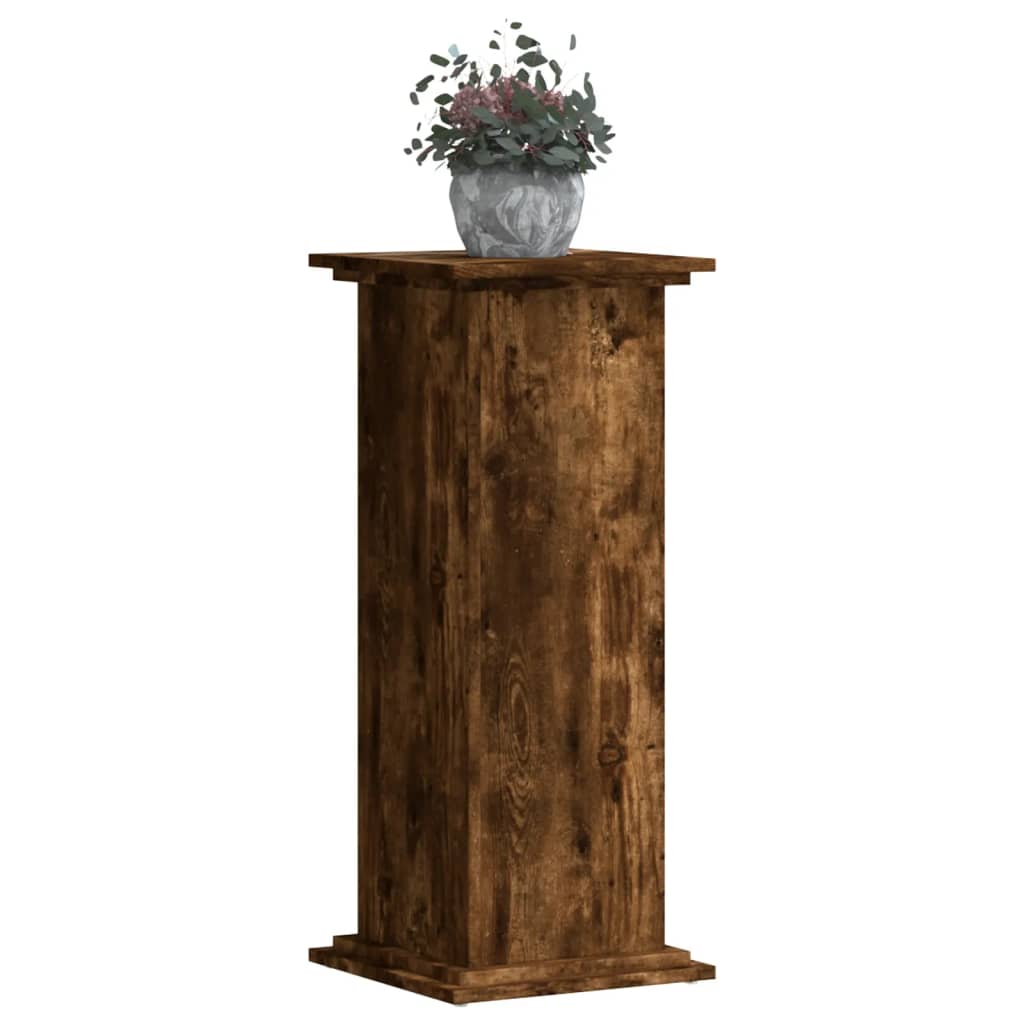 Supporto per piante Rovere Fumo 33 x 33 x 80 cm