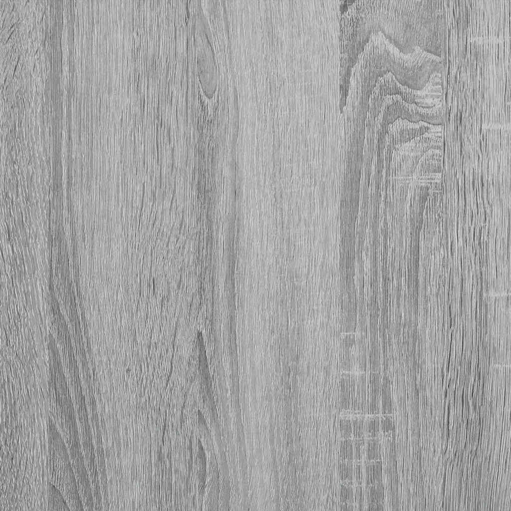Supporto per Piante Grigio Sonoma 33x33x80 cm Legno Multistrato