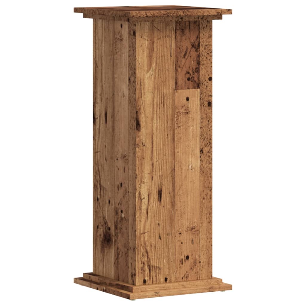 Supporto per Piante Legno Vecchio 33x33x80 cm Legno Multistrato