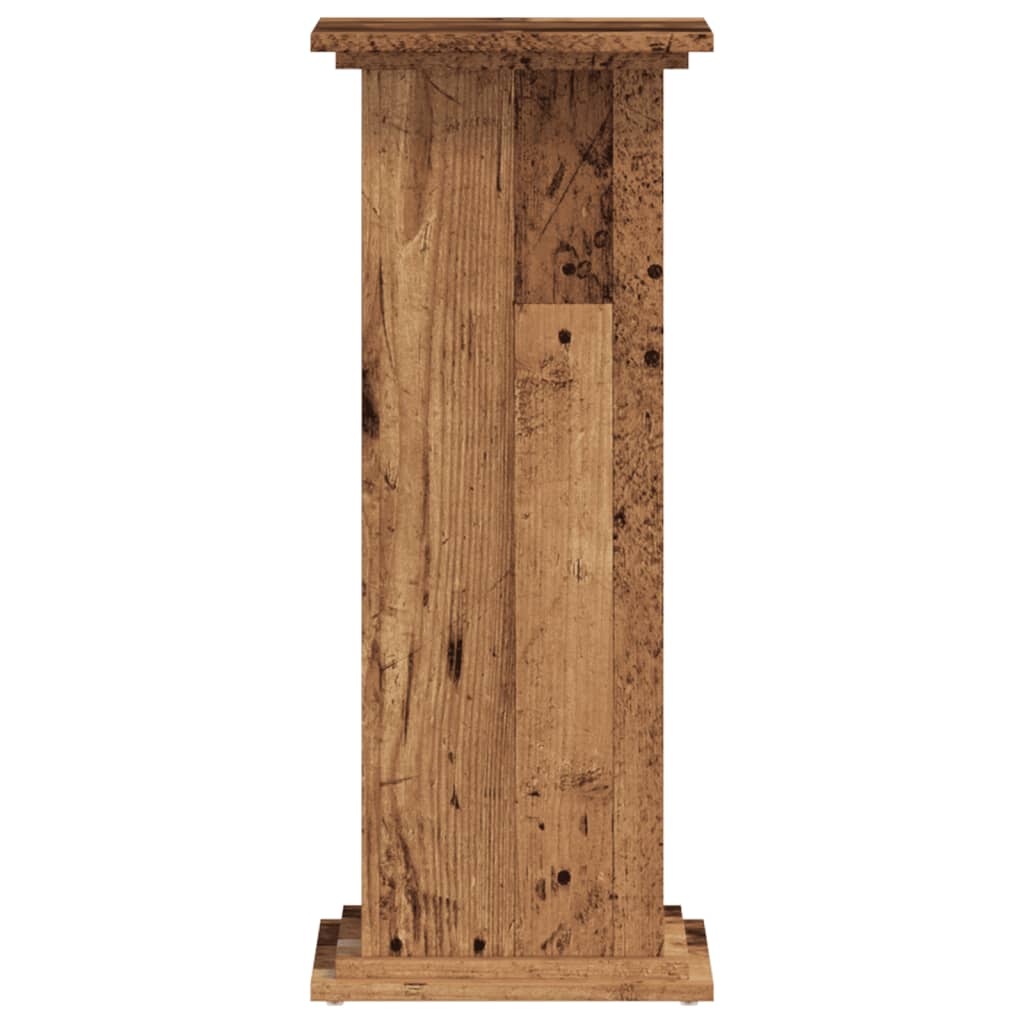 Supporto per Piante Legno Vecchio 33x33x80 cm Legno Multistrato