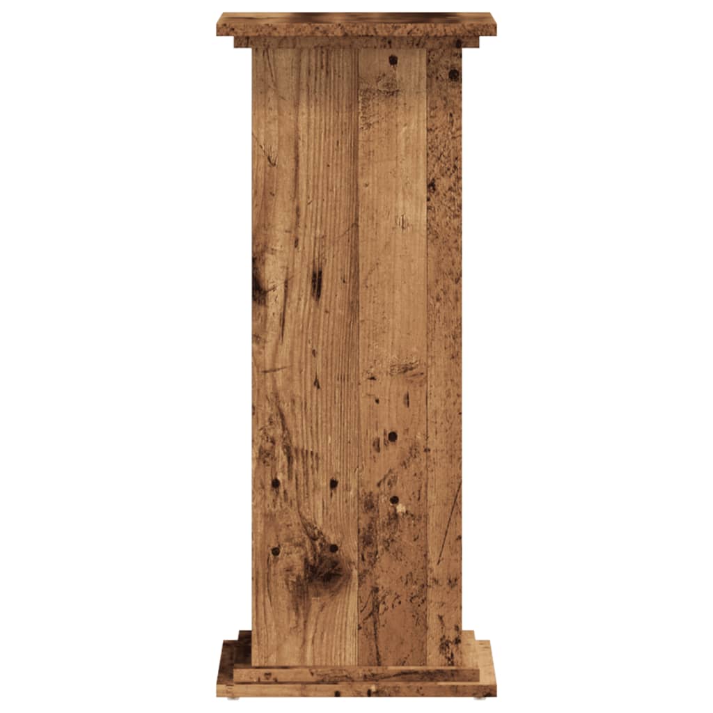 Supporto per Piante Legno Vecchio 33x33x80 cm Legno Multistrato