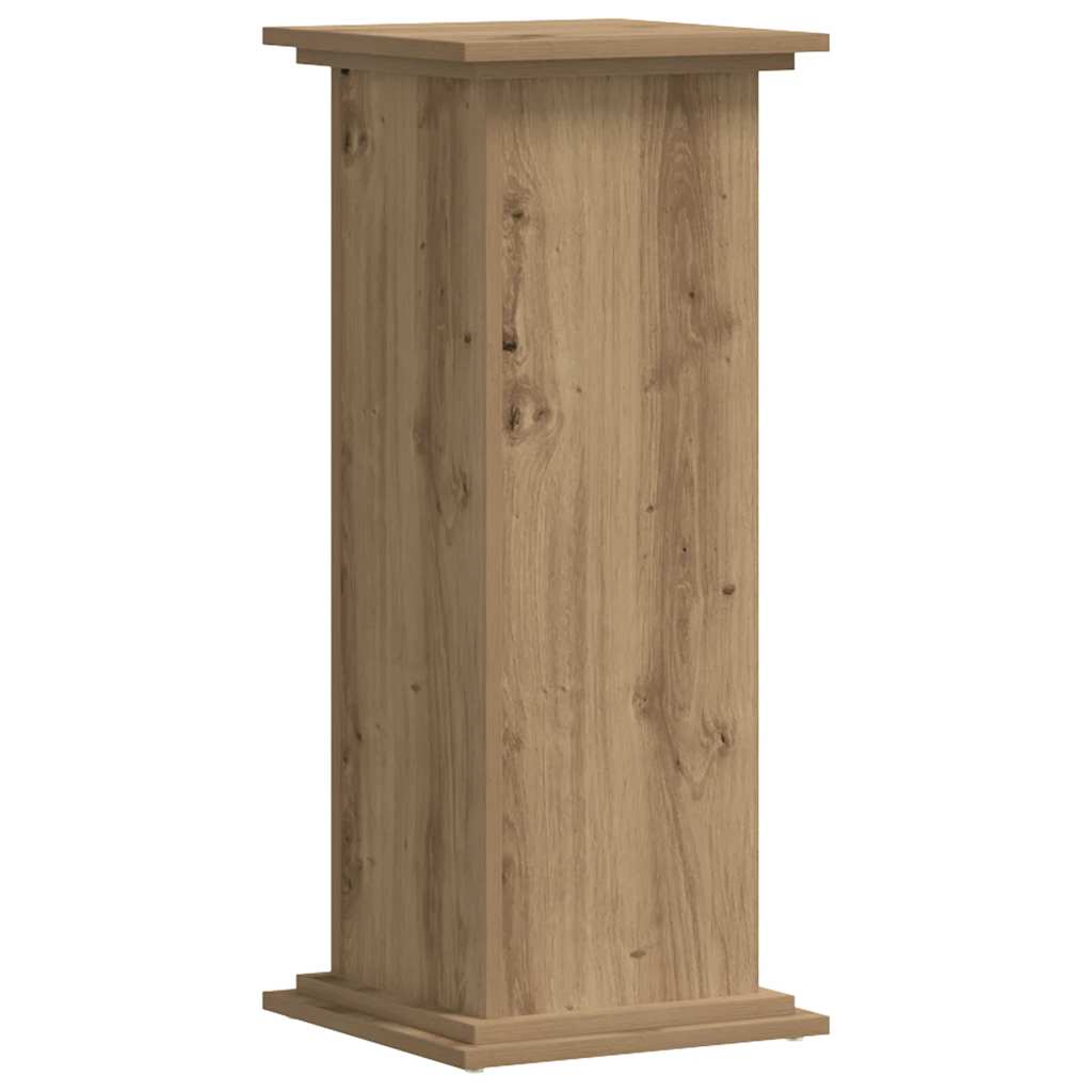 Supporto per Piante Rovere Artigianale 33x33x80 cm Multistrato