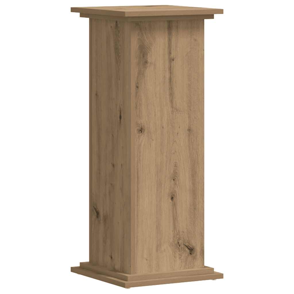 Supporto per Piante Rovere Artigianale 33x33x80 cm Multistrato