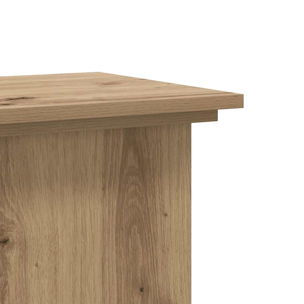 Supporto per Piante Rovere Artigianale 33x33x80 cm Multistrato