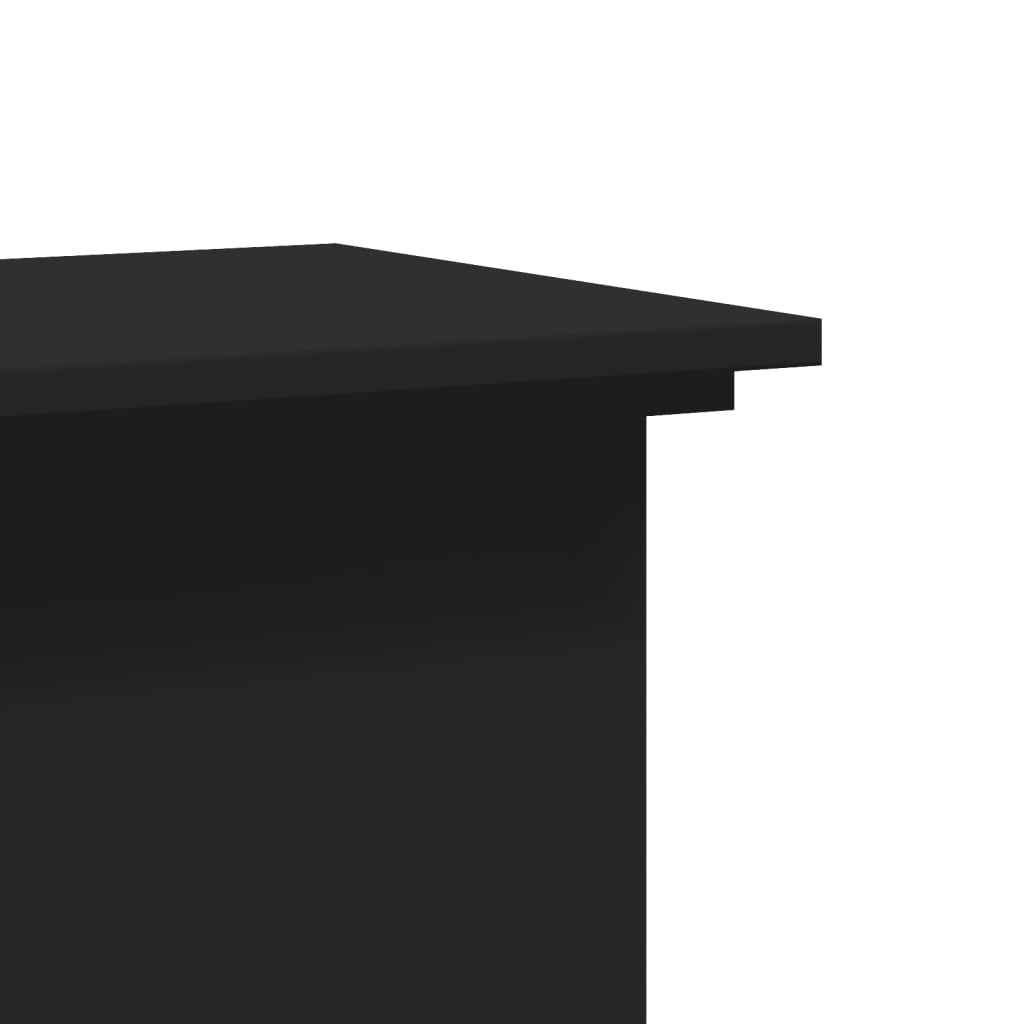 Supporto per Piante Nero 33x33x100 cm in Truciolare