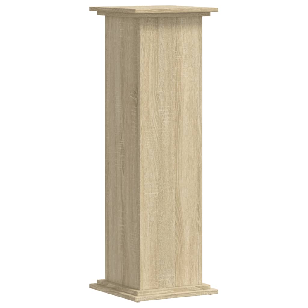 Supporto per Piante Rovere Sonoma 33x33x100cm Legno Multistrato
