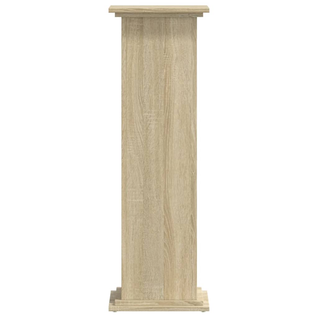 Supporto per Piante Rovere Sonoma 33x33x100cm Legno Multistrato