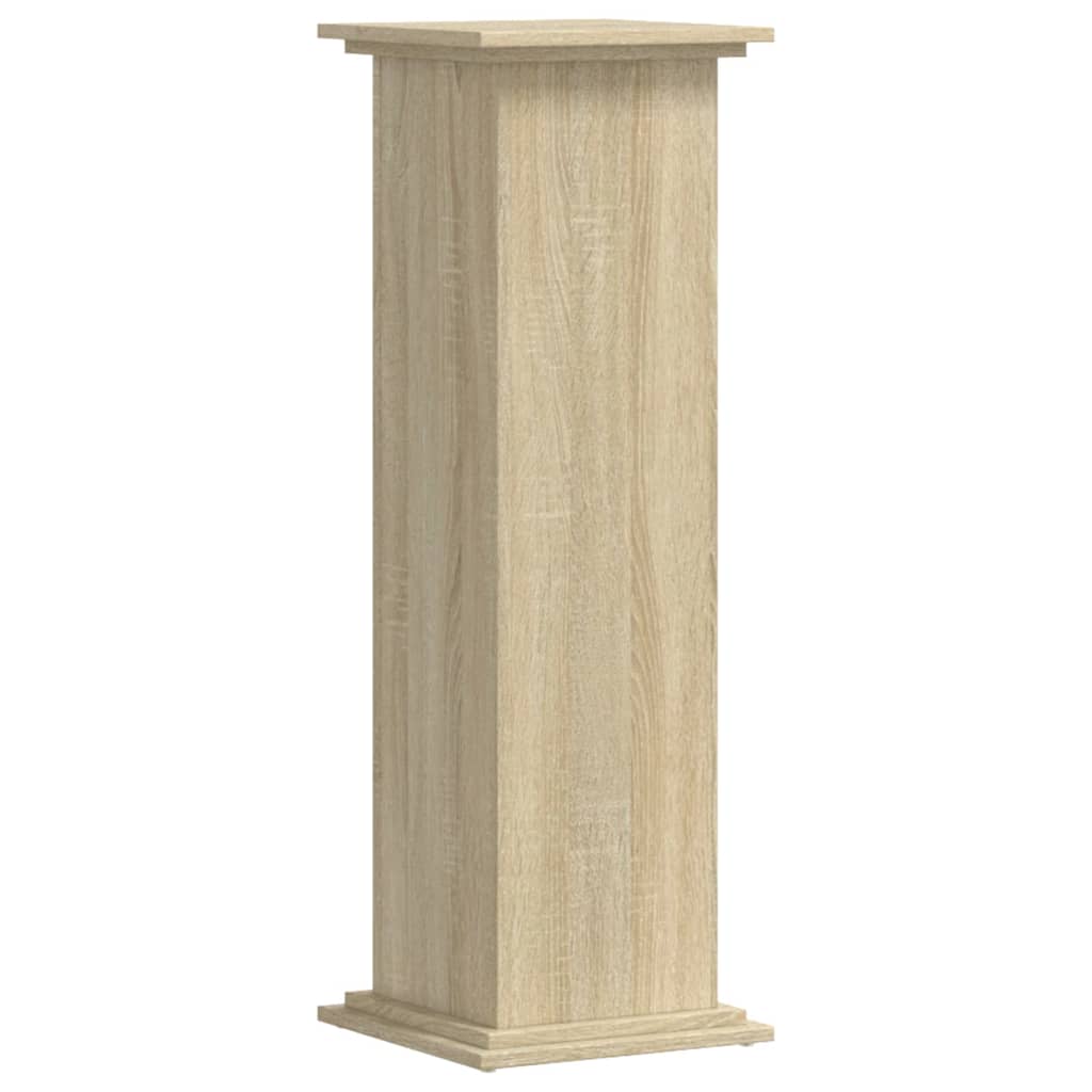 Supporto per Piante Rovere Sonoma 33x33x100cm Legno Multistrato