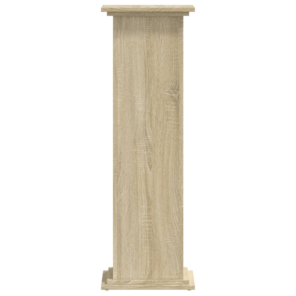 Supporto per Piante Rovere Sonoma 33x33x100cm Legno Multistrato